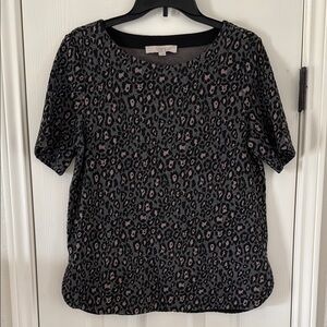 Ann Taylor Loft Leopard Top